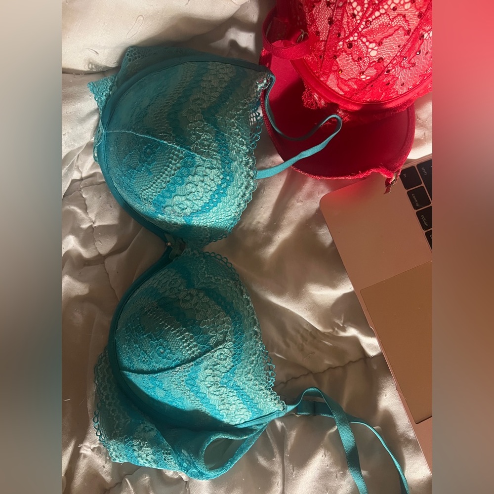 Plunge Soutien-gorge Plongeant blue Victoria’s Secret Lace Bra 34C